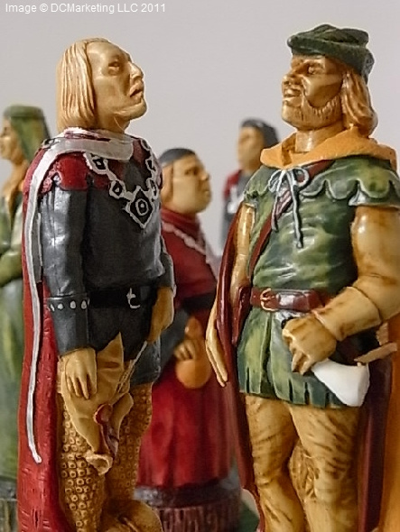 Robin Hood Hand Decorated Theme Chess Set